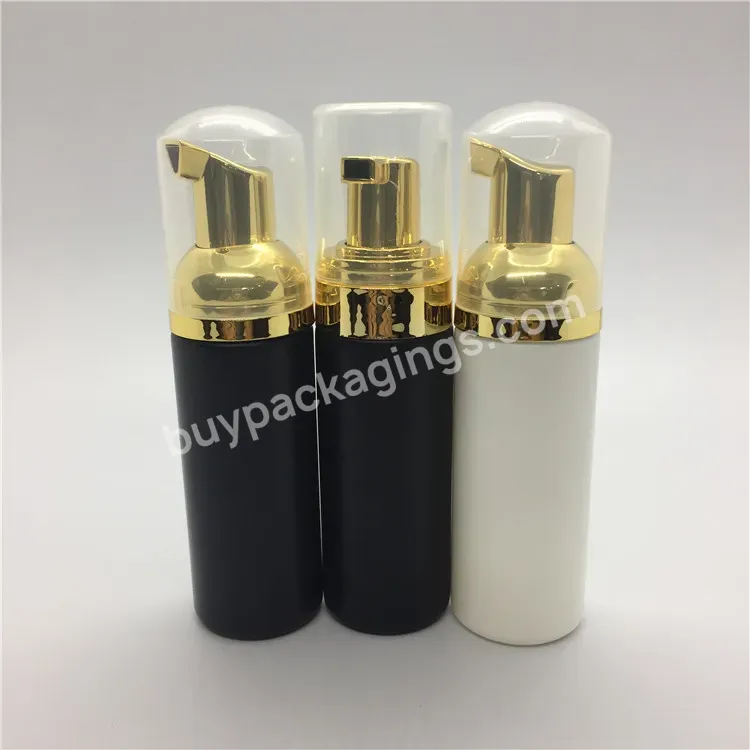 Oem Oem High Quality 30ml 50ml 80ml High End Gold Mousse Pump Bottle Cosmetics Foam Cleanser