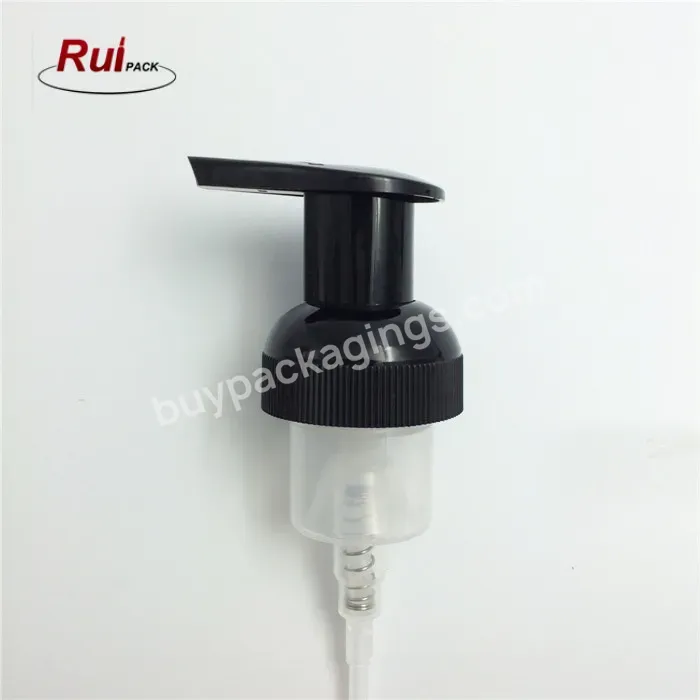 Oem Oem High Quality 40mm Black Color Ribbed Closure Foaming Dish Soap Pump - Buy Dish Soap Pump,Cleasing Foaming Pump,Black Foaming Pump.