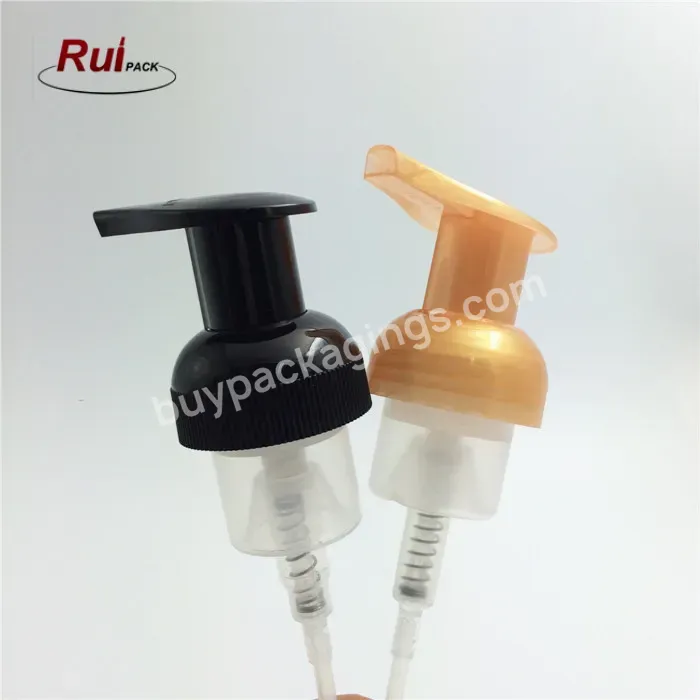 Oem Oem High Quality 40mm Black Color Ribbed Closure Foaming Dish Soap Pump - Buy Dish Soap Pump,Cleasing Foaming Pump,Black Foaming Pump.