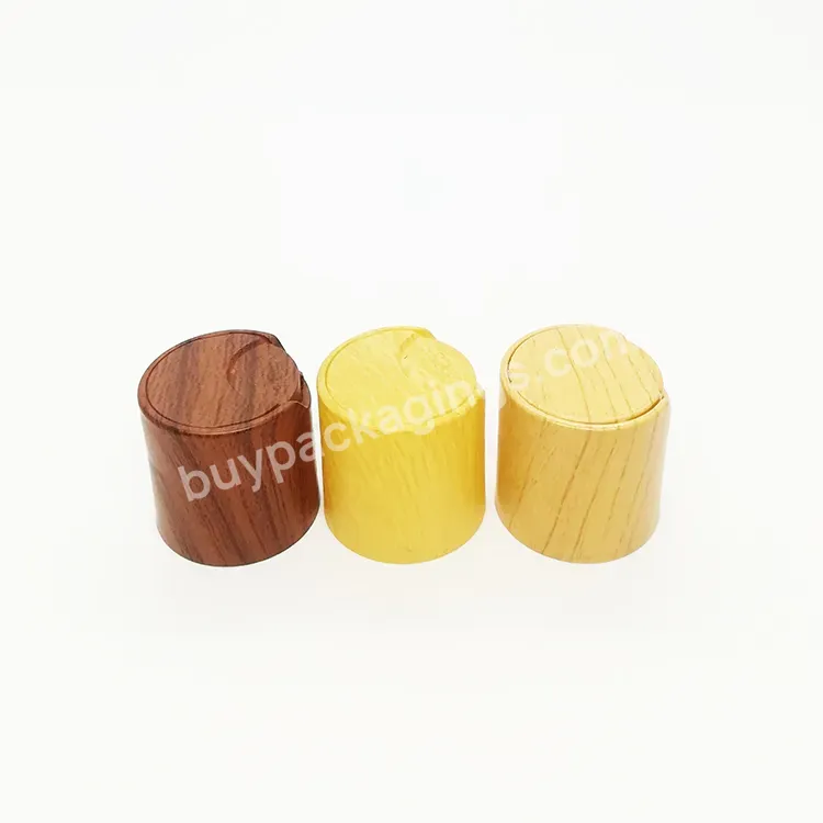 Oem Oem Hot Selling Plastic Screw Lid Wooden Looking Disc Top Lid Squeeze Bottle Lotion Dispenser 24/410 Manufacturer/wholesale Logo