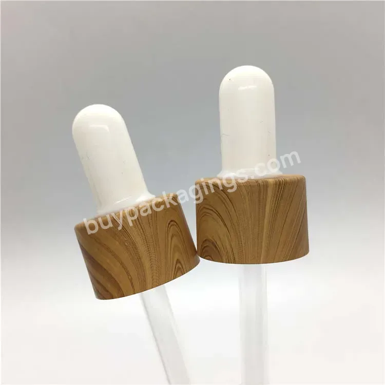 Oem Oem Logo 24mm White Silicone Dropper Plastic Bottle Glass Pipette Dropper Smooth Dropper Lid