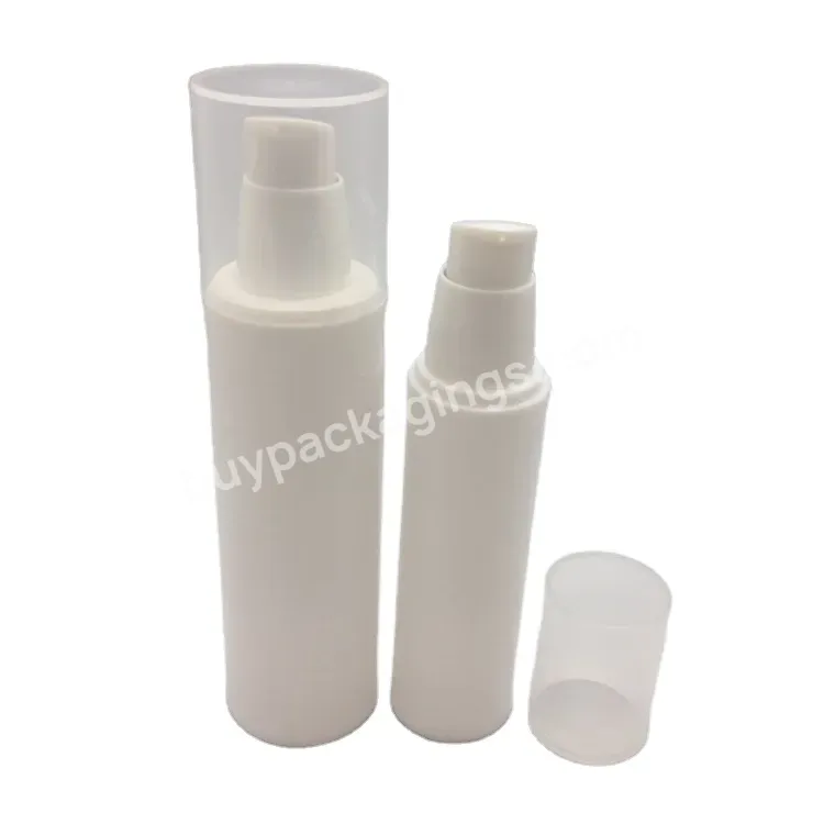 Oem Oem Logo Plastic Vacuum Bottle 15ml 30ml 50ml Airless Pump Serum Bottle For Cosmetic Packaging