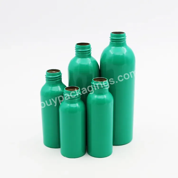 Oem Oem Manufacturer Customized Color 30-1000ml Green Aluminum Bottle Aluminum Sprayer Bottle Daily Care Cosmetic Aluminum Bottle