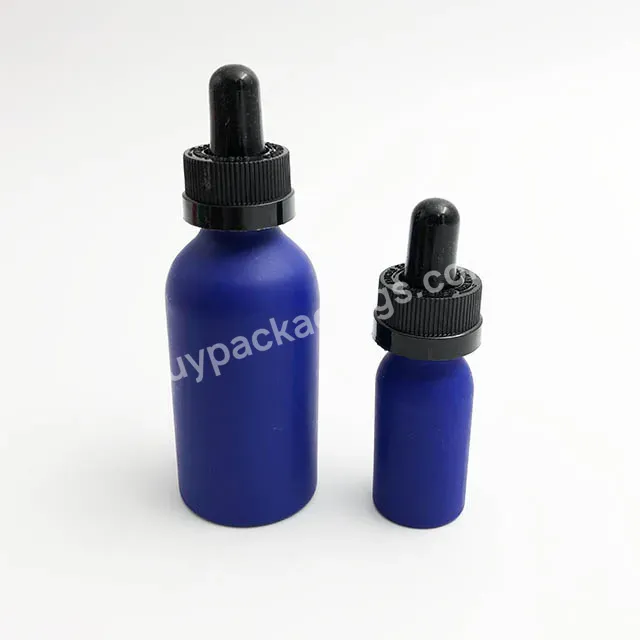 Oem Oem Matt Blue Aluminum Essential Oil Dropper Bottle Cr Child Resistant Dropper Ca P Aluminum Bottle