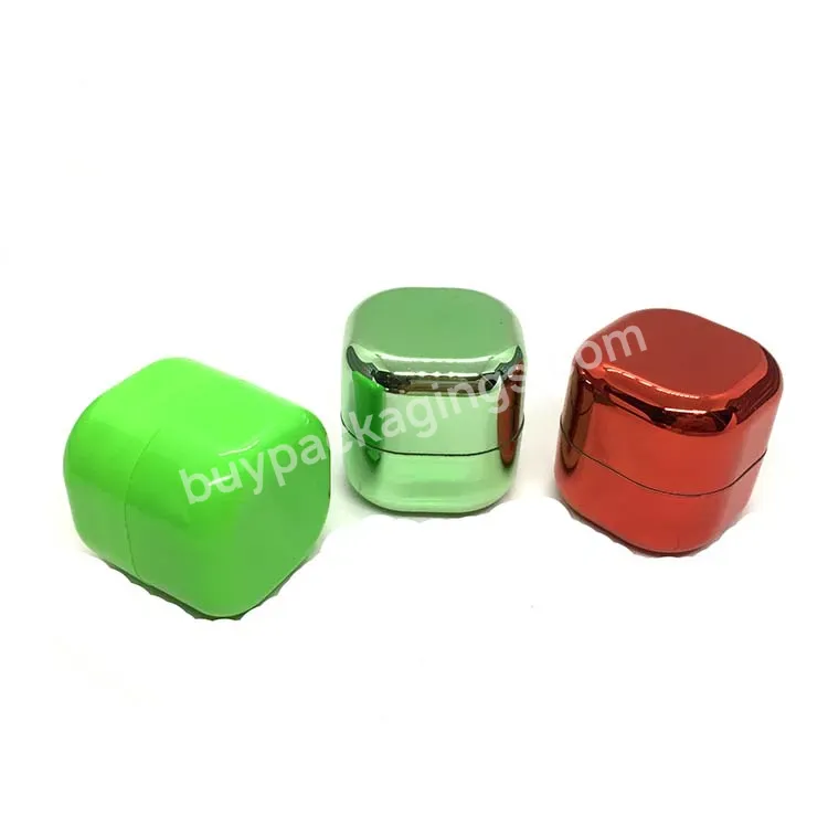 Oem Oem New Style Cute Shape Square Lip Balm Container 7g Wholesale Body Care Plastic Tube