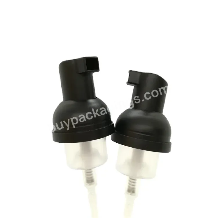 Oem Oem Own Logo 30mm Mousse Foam Pump Cylind Container Cleansing Bottles Matte Black Pump