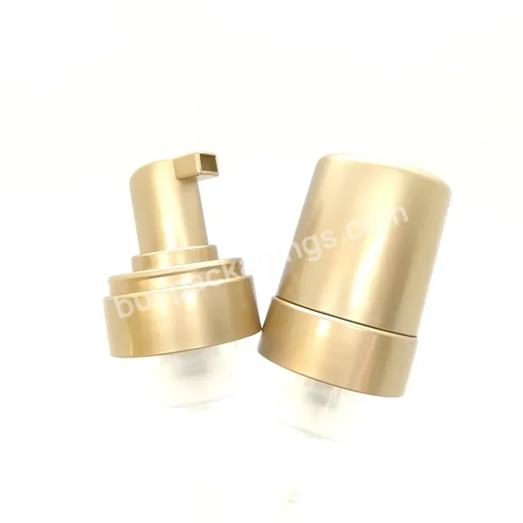 Oem Oem Own Logo 43mm Gold Plastic Liquid Soap Dispenser Foam Pump For Bottles