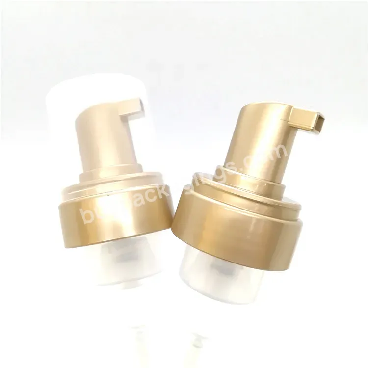 Oem Oem Own Logo 43mm Gold Plastic Liquid Soap Dispenser Foam Pump For Bottles