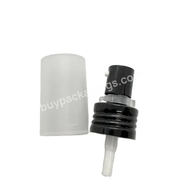 Oem Oem Own Logo Black Aluminum Cream Pump With Clip Frost Big Cap 24-410 - Buy Cream Pump,Sauce Dispenser Pump,Liquid Dispenser Pump.