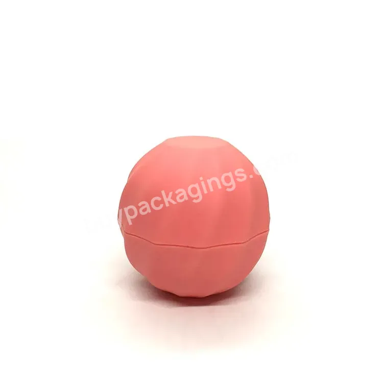 Oem Oem Pink Color Round Ball Shape 7g Empty Lip Balm Container For Lip Balm Usage - Buy Lip Balm Tube 7g,Round Shape Lip Balm Container 7g.