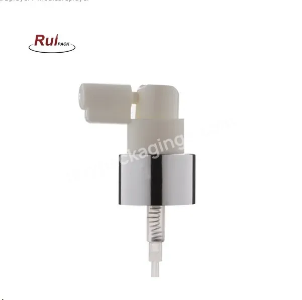 Oem Oem Plastic Safe White Silver Short Mouth Nasal Spray Pump 20/410 24/410 Medical Nasal Spray Pump