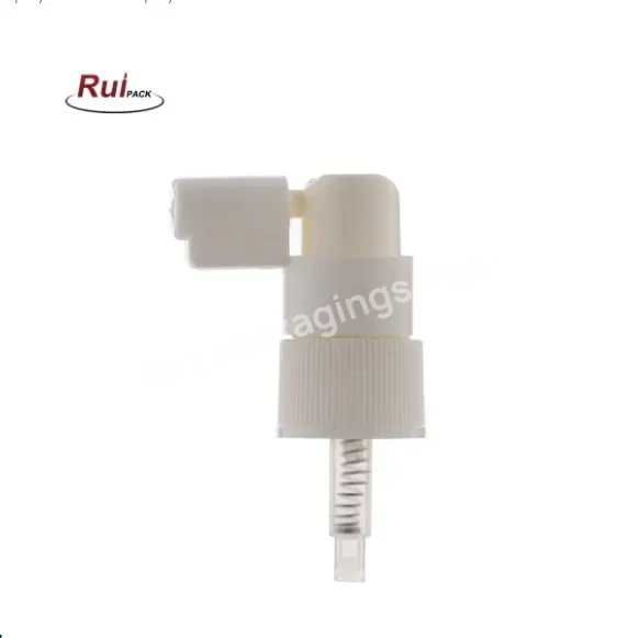 Oem Oem Plastic Safe White Silver Short Mouth Nasal Spray Pump 20/410 24/410 Medical Nasal Spray Pump