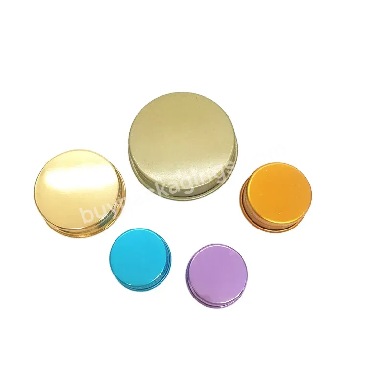 Oem Oem Purple Blue Golden Aluminium Screw Cap With Pe Foam Spacer,20mm 24mm 28mm 32mm 38mm 45mm