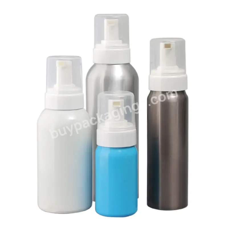 Oem Oem Recyclable Metal Container Aluminum Foam Bottle With Foam Pump 250/300/400/480/500ml Wholesale/manufacture