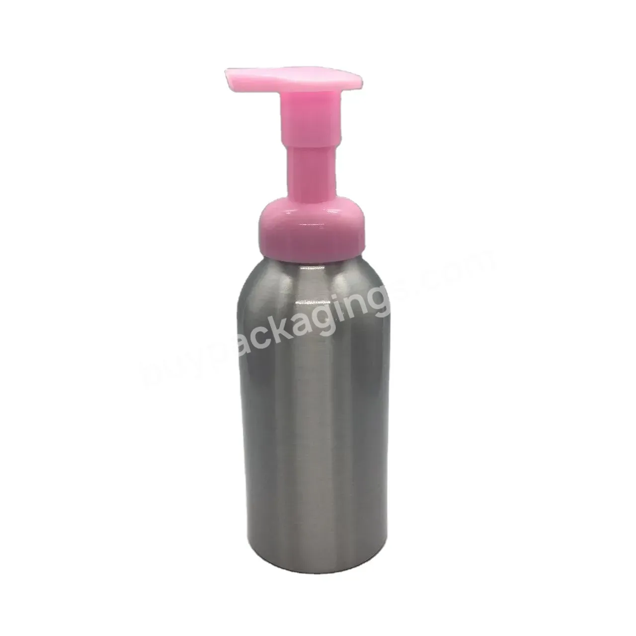 Oem Oem Recycle Empty Aluminum Foaming Dispenser Bottle 400ml