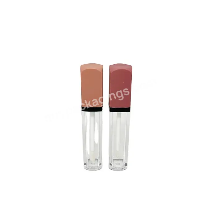 Oem Oem Red Applicator Square Shape Lip Gloss Packaging Bottle 5ml - Buy Foam Bottle Foam Packaging,Lip Balm Packaging Display Box,Lip Balm Packaging.