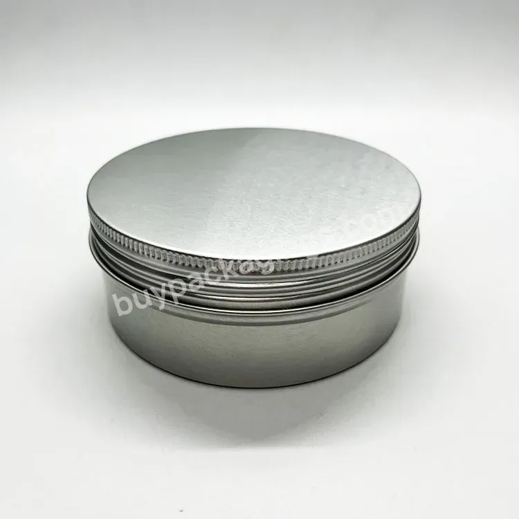 Oem Oem Silver Cosmetic Powder Jars Bottles Empty Cosmetic Refillable Bottles Aluminum Makeup Face Cream Jar Pot Container