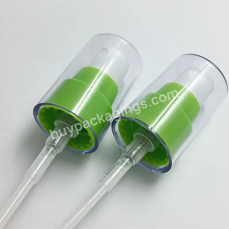 Oem Oem Transparent Color Over Cap Spray Pump For Liquid Water Perfume 20/410 Logo