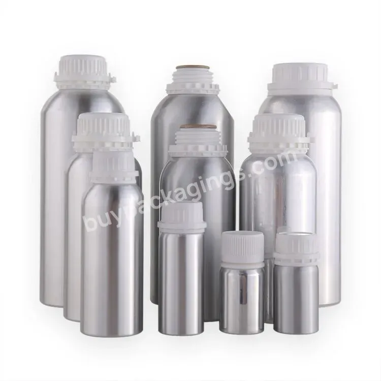 Oem Oem Wholesale 50ml 100ml 250ml 500ml 1000ml 1l Aluminum Essential Oil Bottle With Tamper Proof Cover Aluminum Bottle Logo