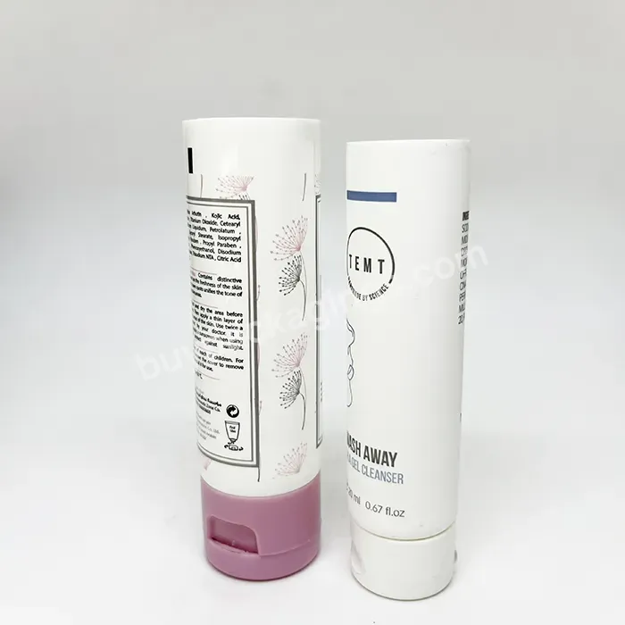 Oem Oem/odm Pe Plastic Packaging Squeeze Cream Tube Empty Face Wash Bb Cream Lotion Custom Cosmetic Tube Manufacturer