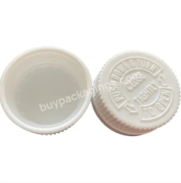 Oem Ome Custom 24mm 28mm 38mm 45mm Plastic Child Proof Cap White