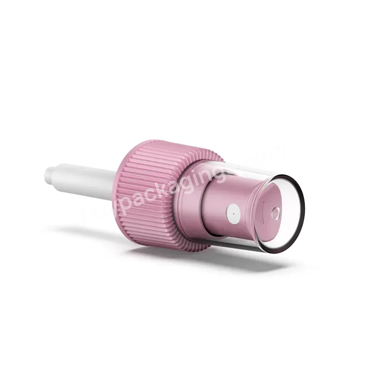 Oem Ome Custom Wholesale 18mm 20mm 24mm 28mm Pink Ribbed Fine Mist Sprayer Pump Fast Delivery