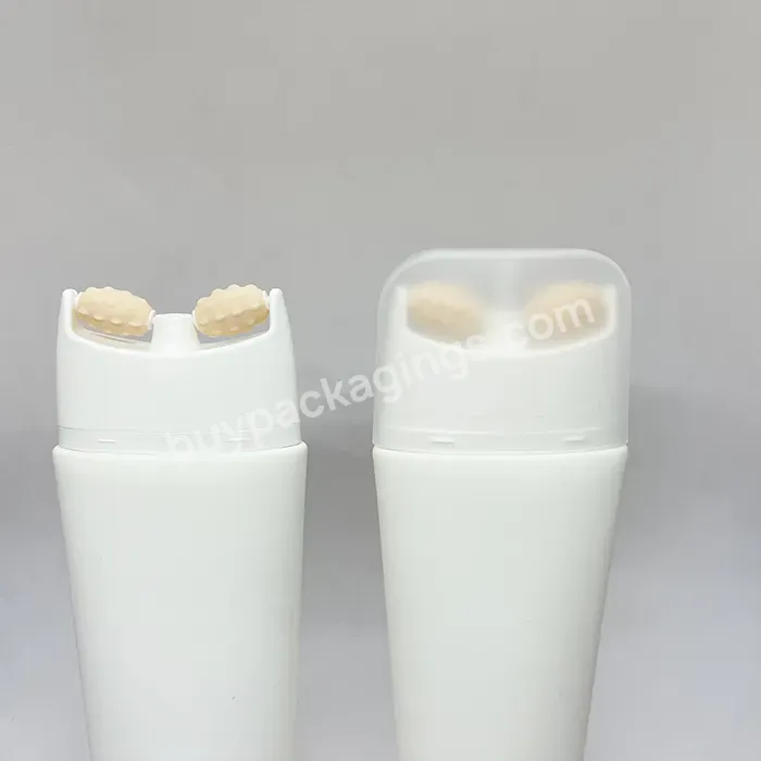Oem Oval Shape Cosmetic Cream Tubes Packaging With Message Roller Ball Tube Cosmetic Neck Cream Pe Tube