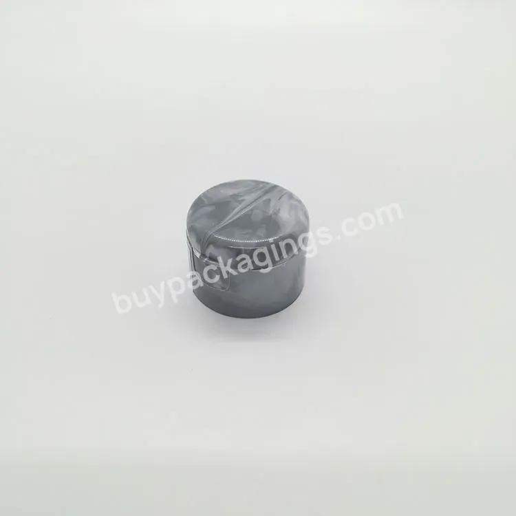 Oem Own Logo Customized Pp Marble Color Flip Top Lid Cover For Bottles/ 28mm Neck Size Pp Cosmetic Plastic Bottleses Top Lids