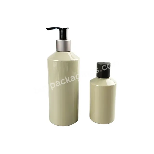 Oem Pcr Slide Shoulder Cosmetic Packaging Shampoo Bottle 100ml 150ml 200ml 300ml 360ml With Shampoo Pump