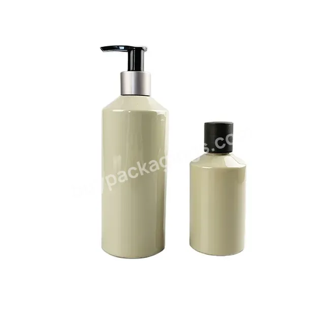 Oem Pcr Slide Shoulder Cosmetic Packaging Shampoo Bottle 100ml 150ml 200ml 300ml 360ml With Shampoo Pump