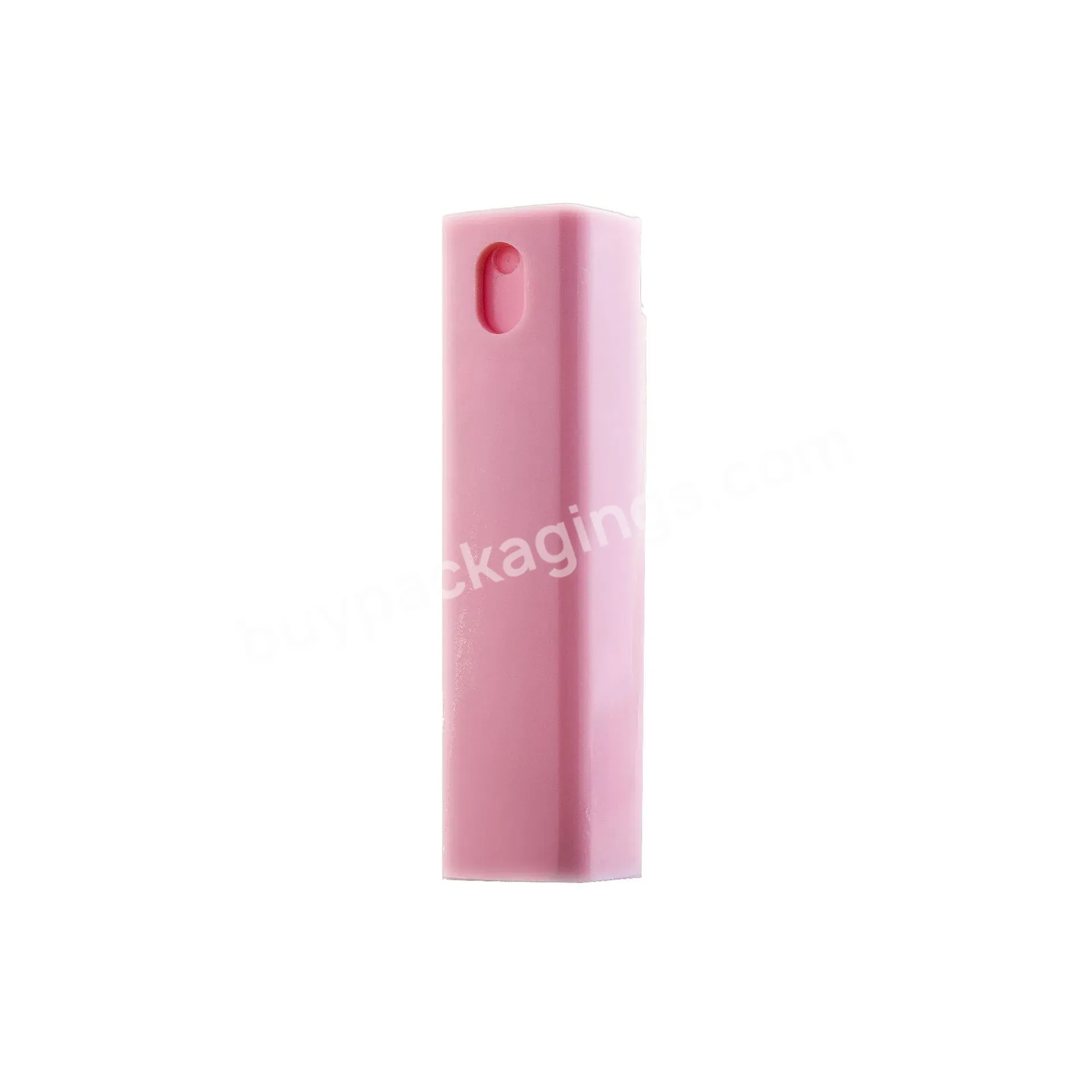 Oem Pink Blue Black Yellow 10ml Square Plastic Pp Perfume Sprayer Atomizer Bottles