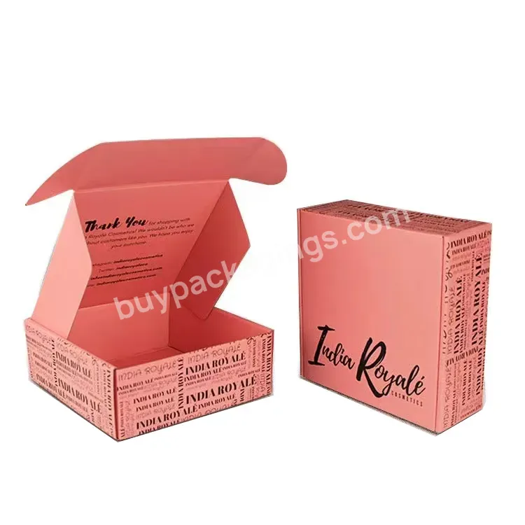 Oem Pink Uniform Make-up Set Carton Double-sided Printing Pink Aircraft Box Wholesale Corrugated Aircraft Box Color Printingpopu