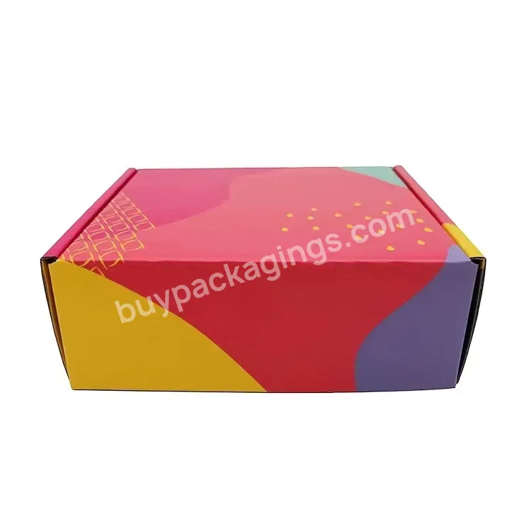 Oem Pink Uniform Make-up Set Carton Double-sided Printing Pink Aircraft Box Wholesale Corrugated Aircraft Box Color Printingpopu