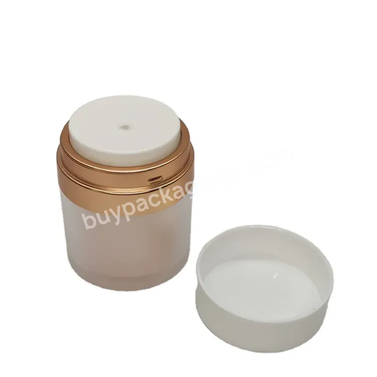 Oem Plastic Cosmetic Set Refillable Acrylic Container 30ml 50ml Cosmetic Packaging Jar Airless Pump Bottle For Skincare Lotion/cream