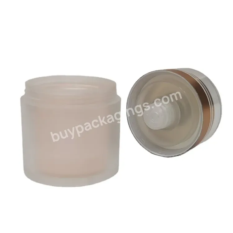 Oem Plastic Cosmetic Set Refillable Acrylic Container 30ml 50ml Cosmetic Packaging Jar Airless Pump Bottle For Skincare Lotion/cream