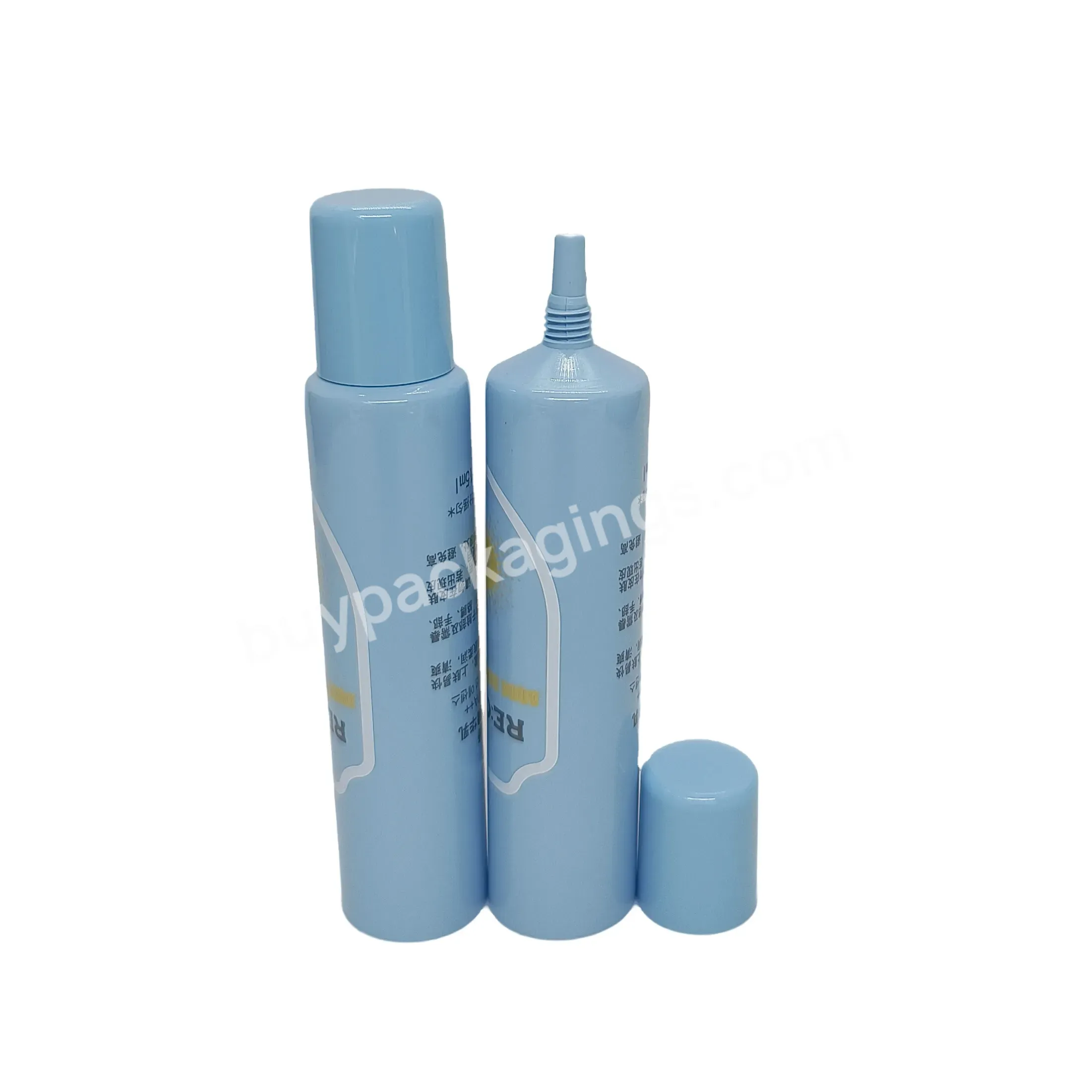 Oem Plastic Eye Serum Soft Squeezable Tube With Sharp Nozzle Top