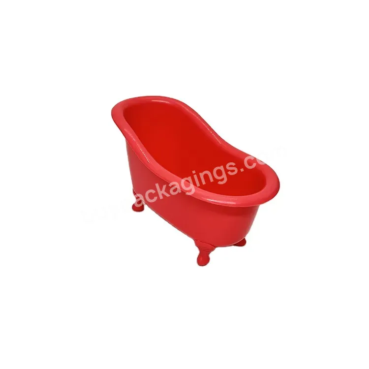 Oem Plastic Mini Bathtub Bath Tub For Bath Bathroom Soap Holding /wholesale Custom Color Bathtub Container For Gift