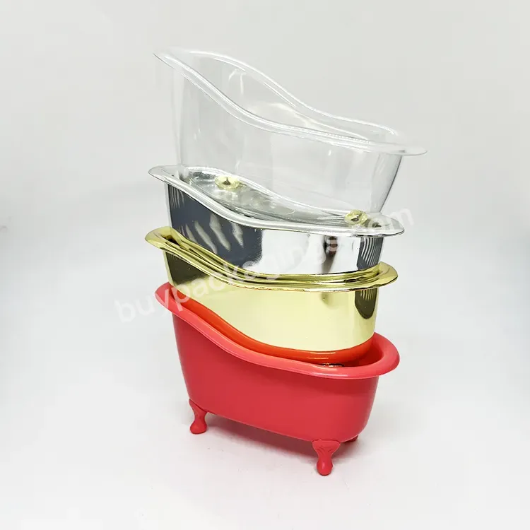 Oem Plastic Mini Bathtub Bath Tub For Bath Bathroom Soap Holding /wholesale Custom Color Bathtub Container For Gift