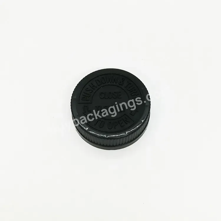 Oem Plastic Screw Lid Child Evident Screw Lids Medical Pill Bottle Crc Lids 20mm 24mm 28mm 32mm 38mm 42mm