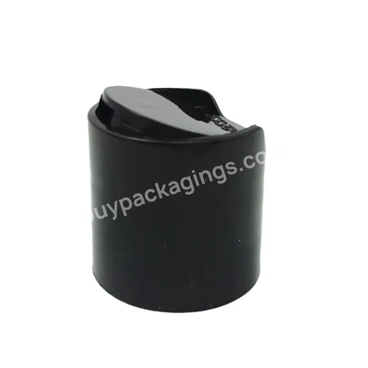 Oem Pp Black No Leak Short Lead Time Plastic Pp Black Disc Cap 24/410 For Shampoo Bottle