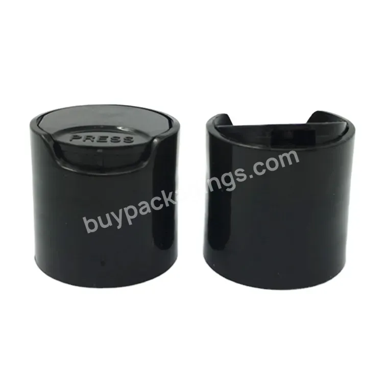 Oem Pp Black No Leak Short Lead Time Plastic Pp Black Disc Cap 24/410 For Shampoo Bottle