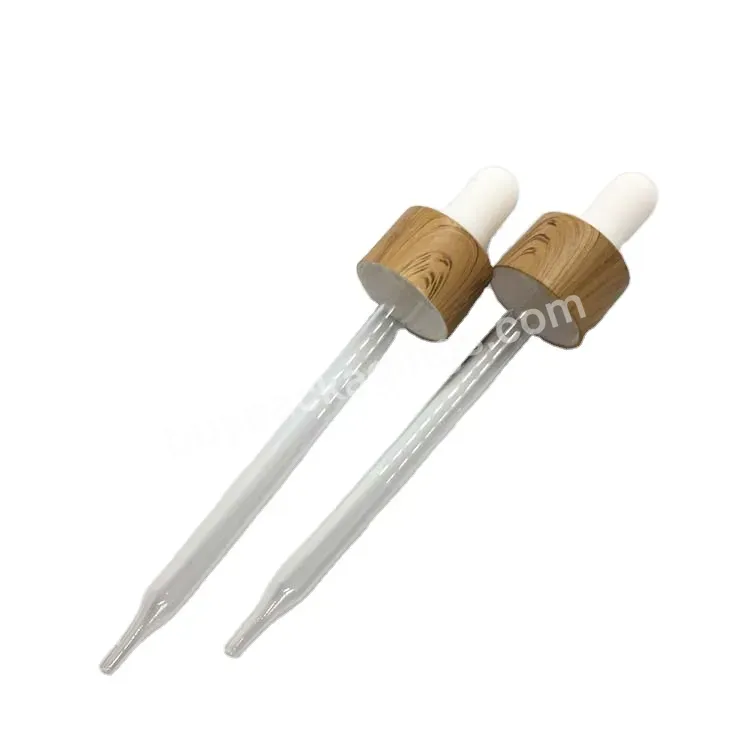 Oem Pp Plastic Dropper With Glass Pipette For Glass Bottles And Plastic Bottles Essential Oil Dropper Logo