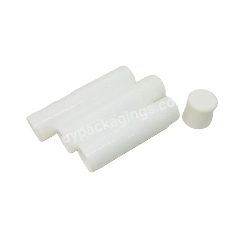 Oem Pp White Mini Lip Balm Tube 5g Empty Plastic Lipstick Tube