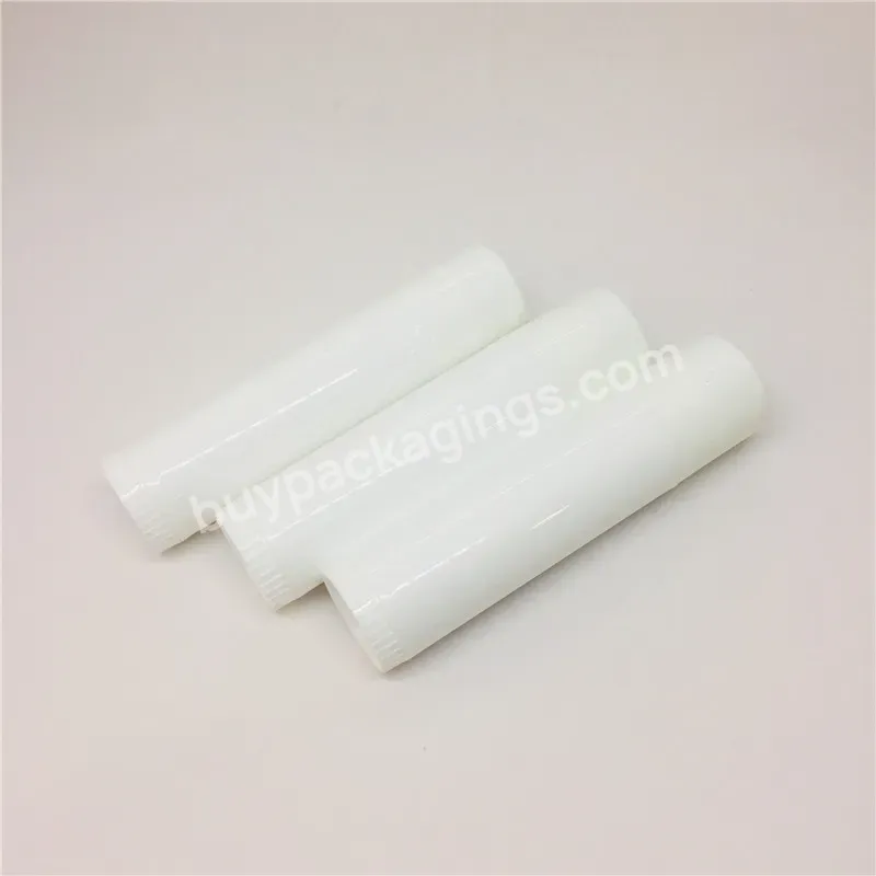 Oem Pp White Mini Lip Balm Tube 5g Empty Plastic Lipstick Tube