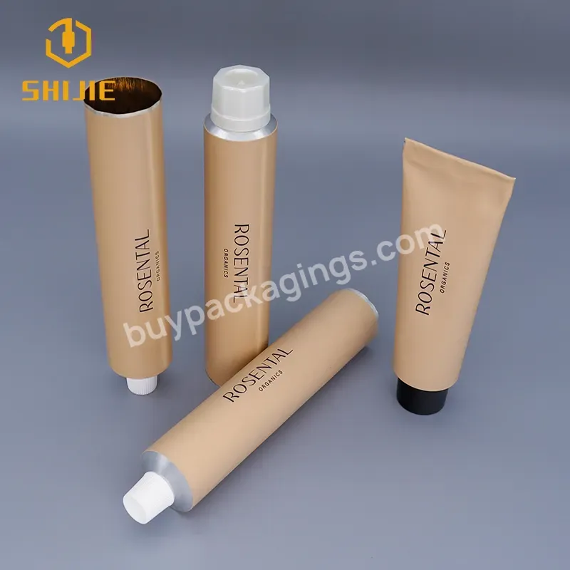 Oem Print Aluminum Collapsible Squeezable Tube Cosmetic Hair Care Cream Packaging Container