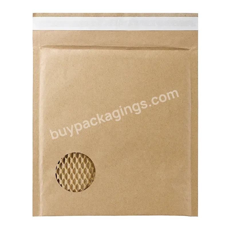 Oem Recycled Honeycomb Kraft Paper Shipping Honeycomb Wrap Padded Envelope Mailer Bag