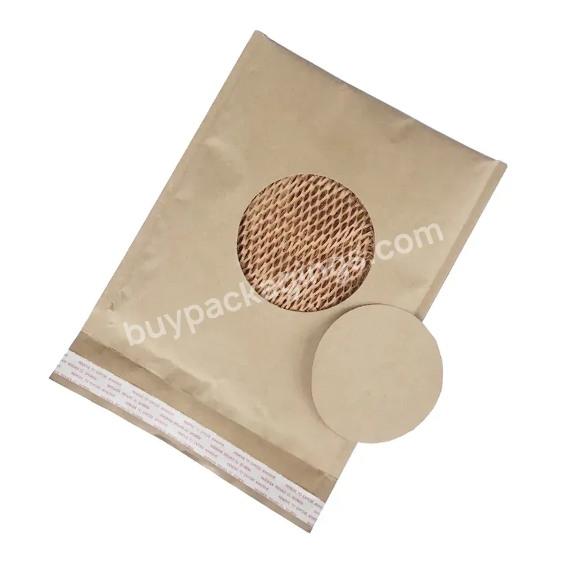 Oem Recycled Honeycomb Kraft Paper Shipping Honeycomb Wrap Padded Envelope Mailer Bag