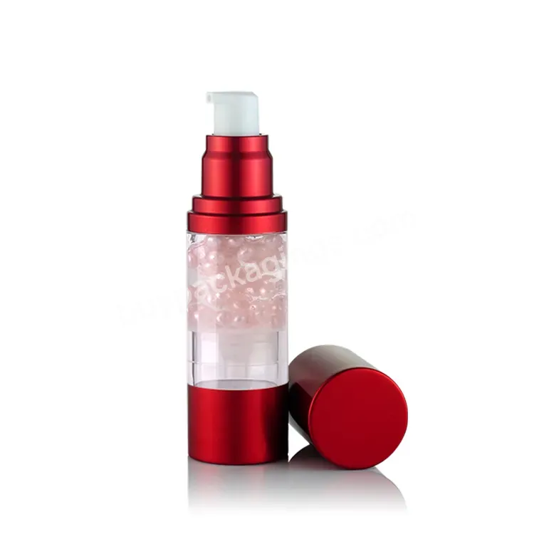 Oem Red Purple Color 15ml 30ml Airless Bottle Factory Direct Vacuum Cosmetic Cream Bottle