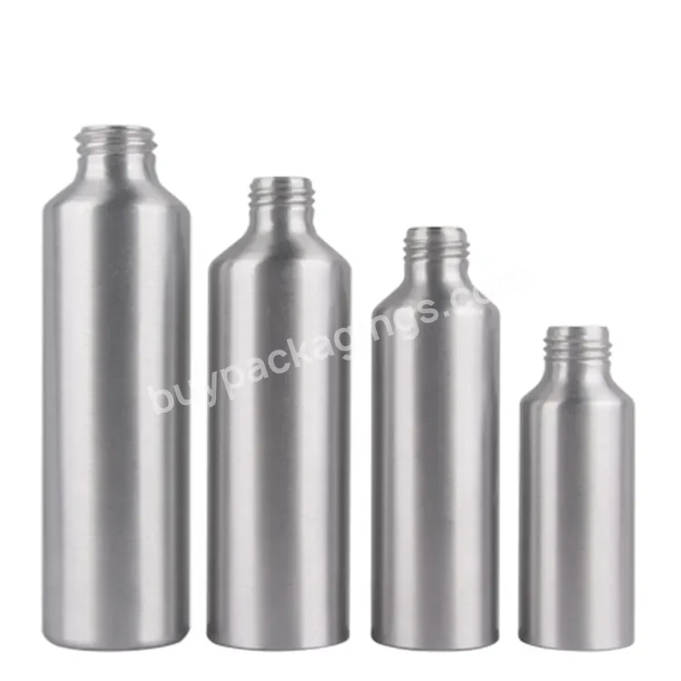 Oem Rts 100/120/150/200/250/300/400/500/750/1000ml Sloping Shoulder Empty Aluminum Bottle For Cosmetic Packaging