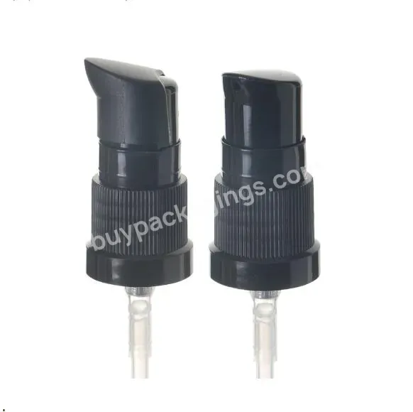 Oem Rts 18/415 Black Plastic Cream Pump Treatment Lotion Pump Dispenser With Step Decoration